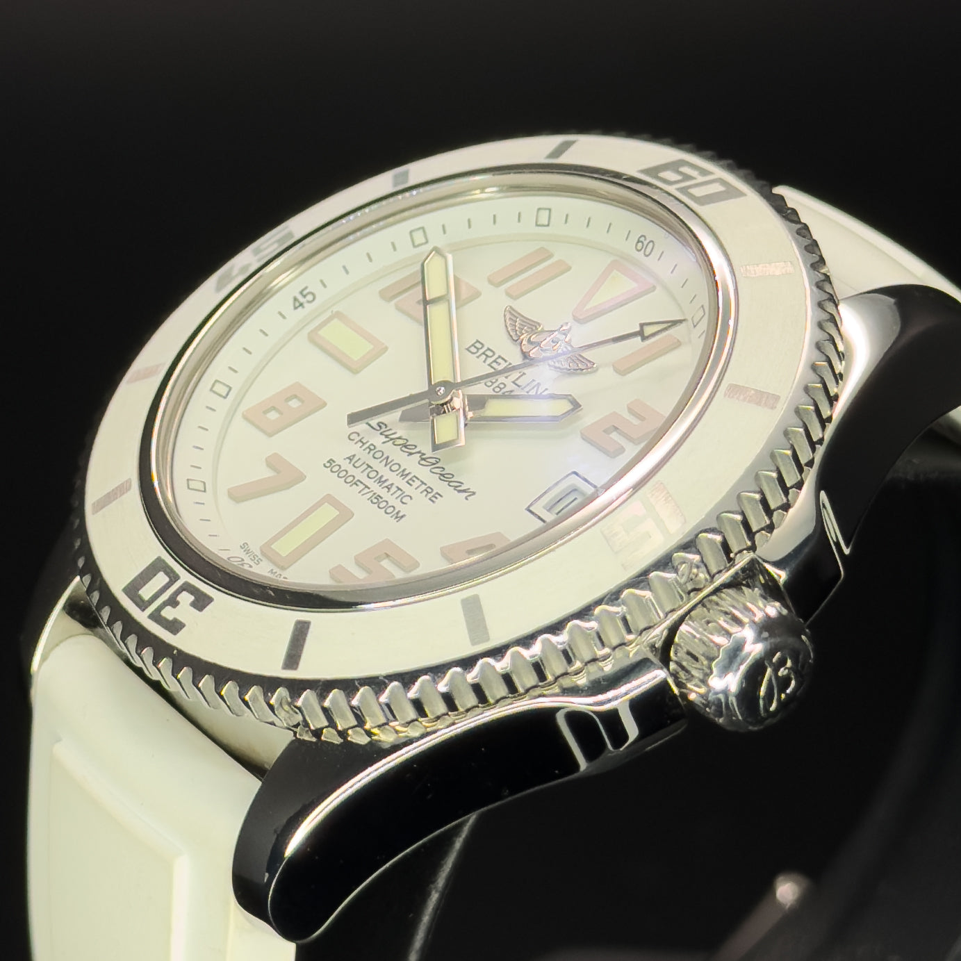 Breitling Superocean 42 White Dial – Ref. A17364 – 42mm Stainless Steel – Watch & Box Only