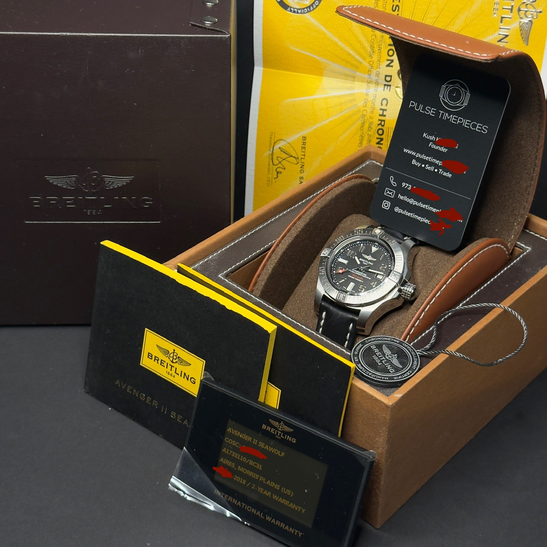 Breitling Avenger Seawolf II – Ref. A17330 – 45mm Stainless Steel – Full Set – Excellent Condition