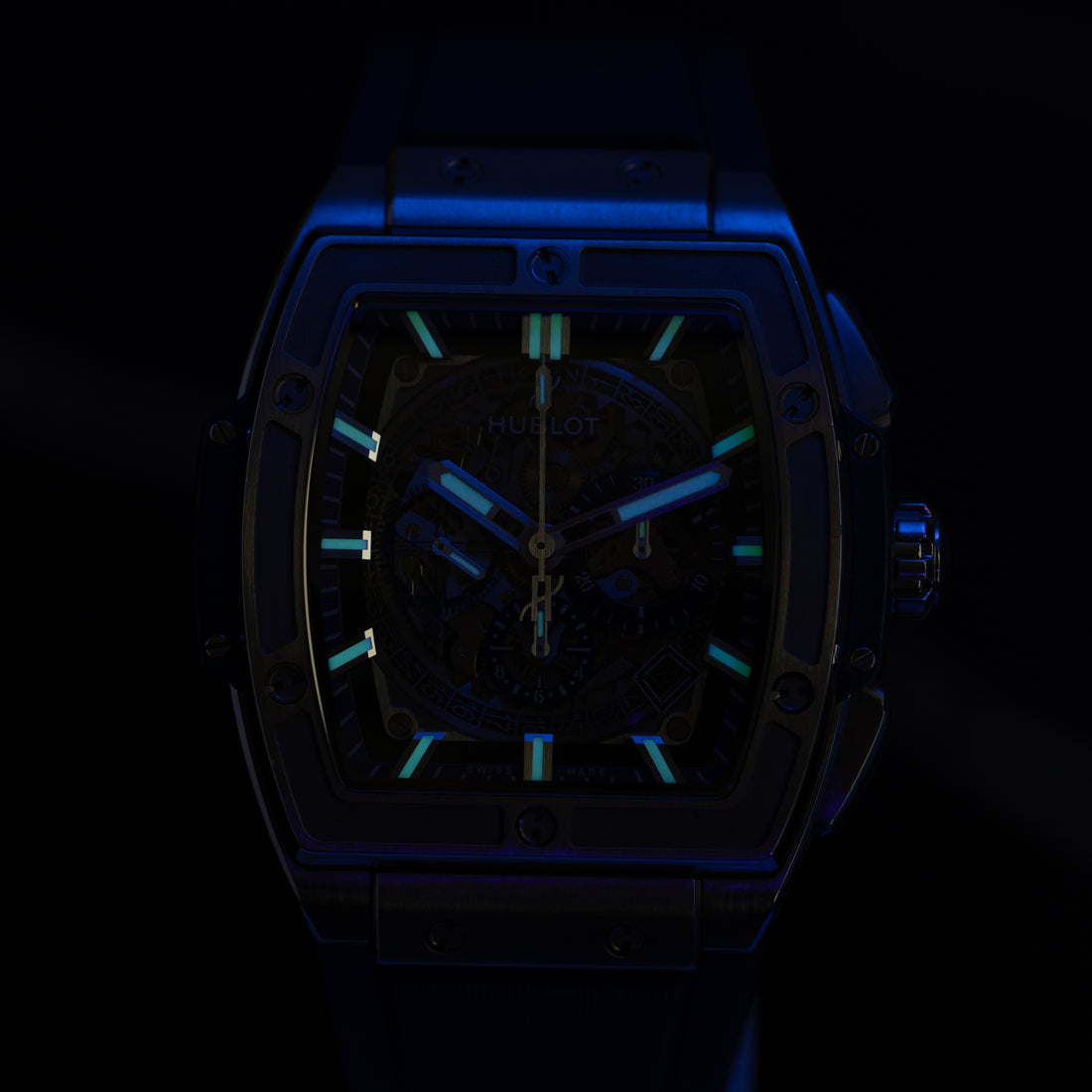 Hublot Spirit Of Big Bang Blue 601.NX.7170.LR — Skeleton, Full Set, Mint 9/10