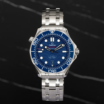 Omega Seamaster Diver 300m Blue Wave 210.30.42.420.03.001 — 2023, Box Papers, Excellent