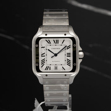 Cartier Santos de Cartier Large WSSA0018 2026 Silvered - Full Set - Brand New