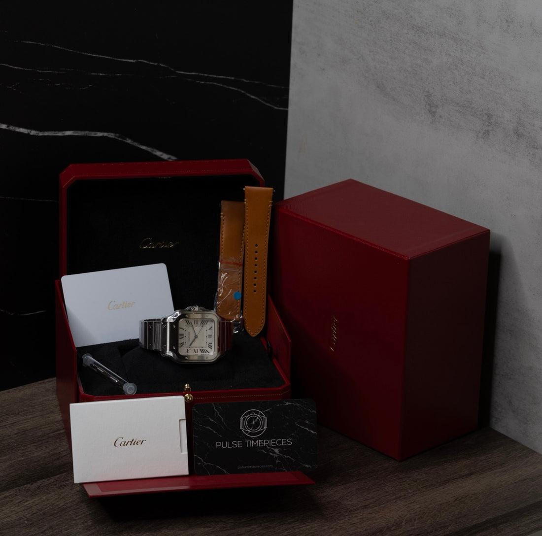 Cartier Santos De Cartier Large WSSA0018 — White Dial, Full Set, Brand New 2026
