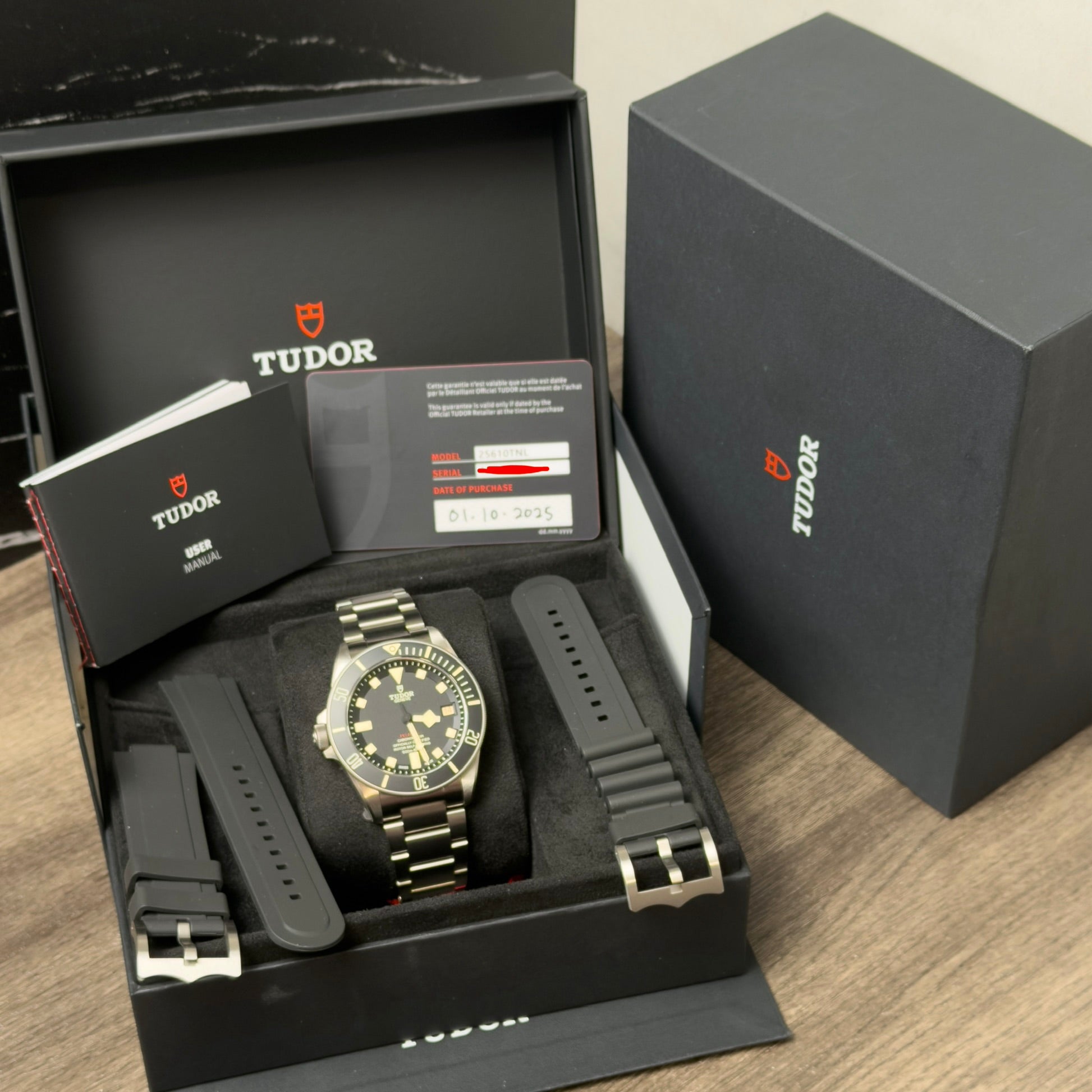 Tudor Pelagos LHD “Left-Hand Drive” – Ref. 25610TNL – 42mm Titanium – Full Set – Brand New Condition