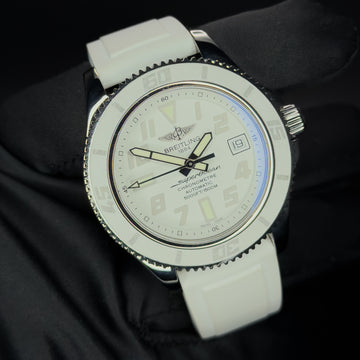Breitling Superocean 42 White Dial – Ref. A17364 – 42mm Stainless Steel – Watch & Box Only