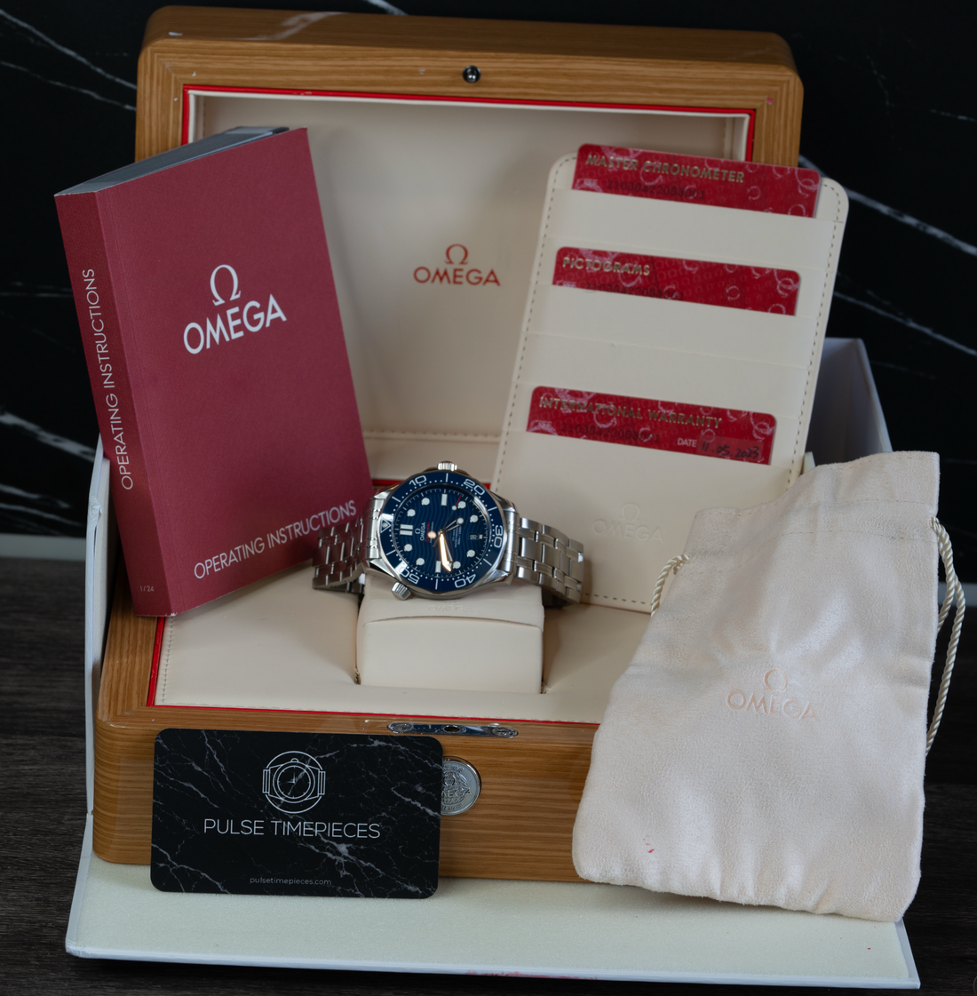 Omega Seamaster Diver 300m Blue Wave 210.30.42.420.03.001 — 2023, Full Set, Very Good