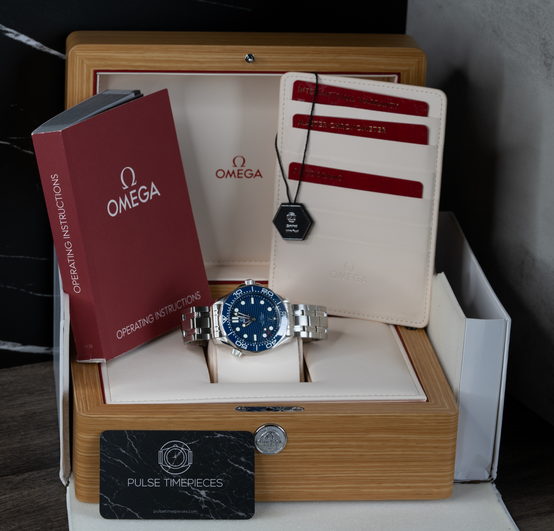 Omega Seamaster Diver 300m Blue Wave 210.30.42.420.03.001 — 2023, Box Papers, Excellent