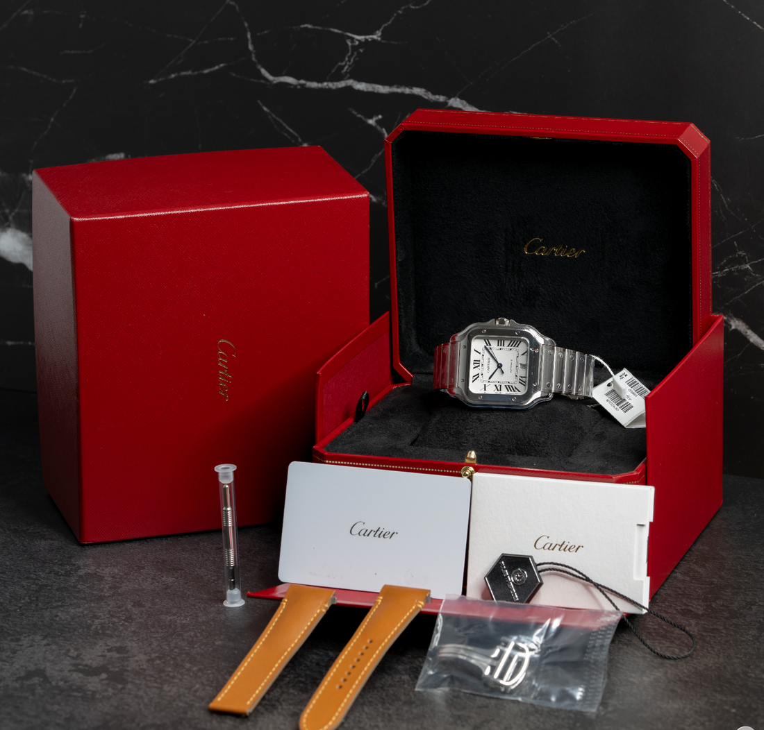 Cartier Santos de Cartier Large WSSA0018 2026 Silvered - Full Set - Brand New